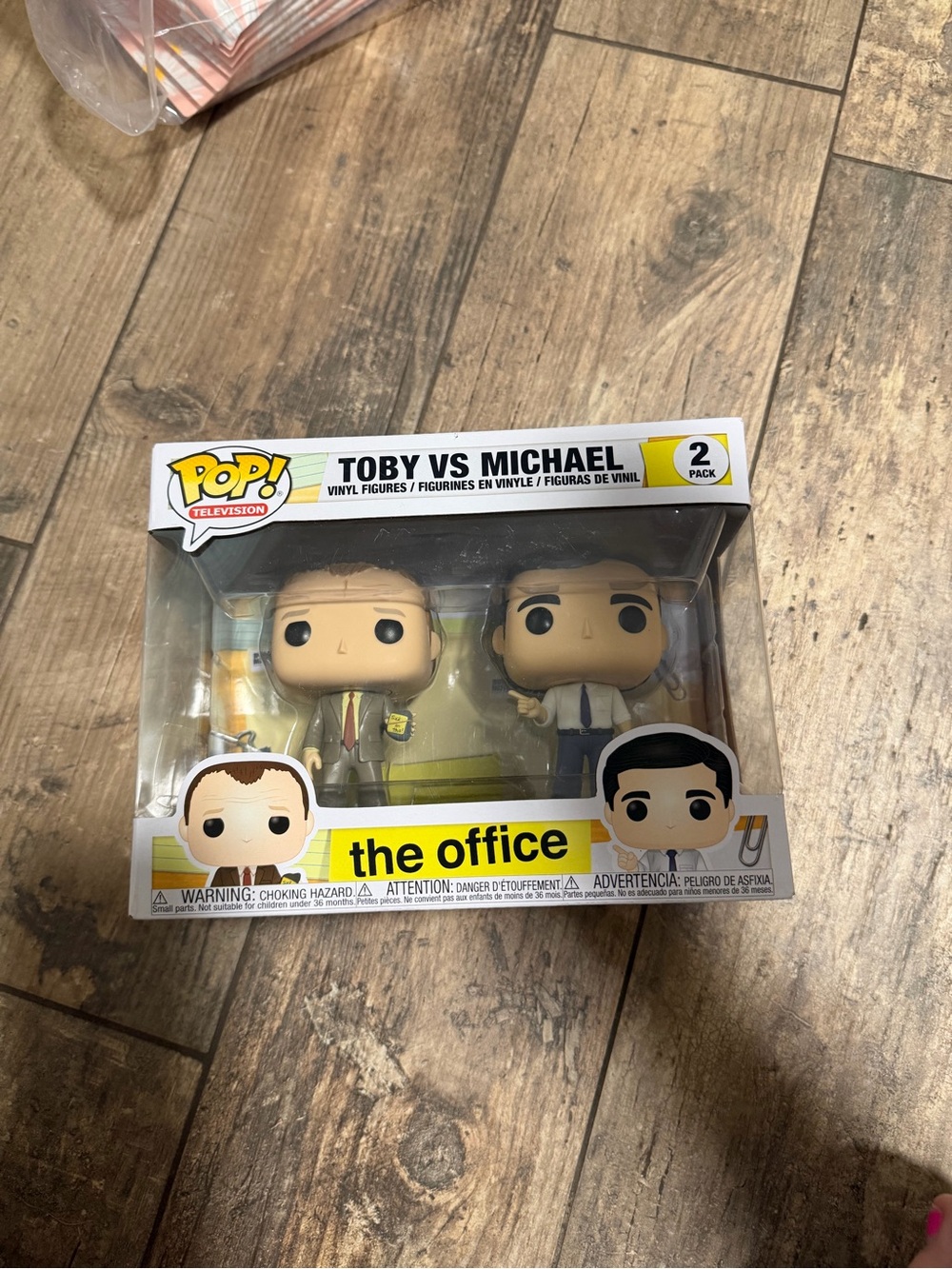 Funko The Office Pop! Toby vs Michael 2-Pack with Yellow Accents